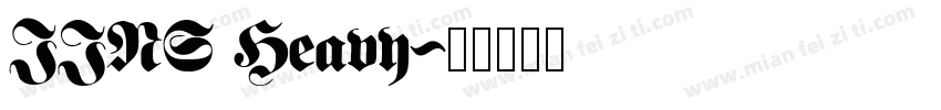 JINS Heavy字体转换
